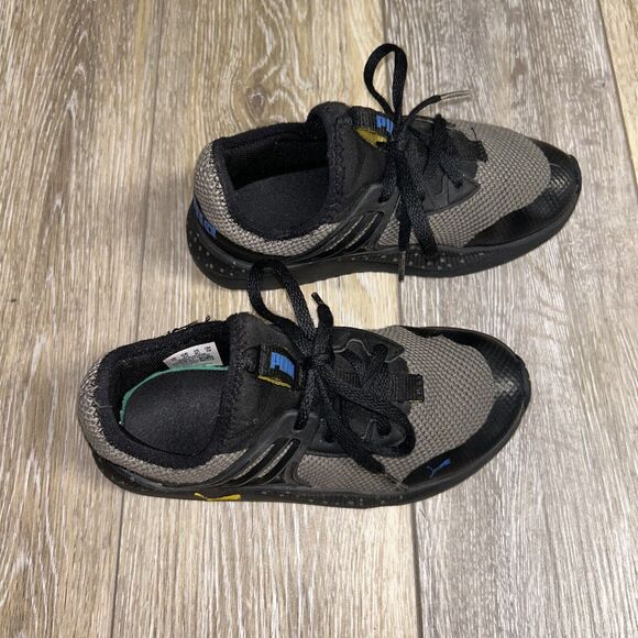 Puma Kids Youth US Size 1C Pacer Future City Escape Gray Black Sneaker Shoes - Picture 2 of 11